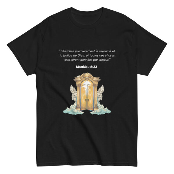 T-shirt classique unisexe Matthieu 6:33