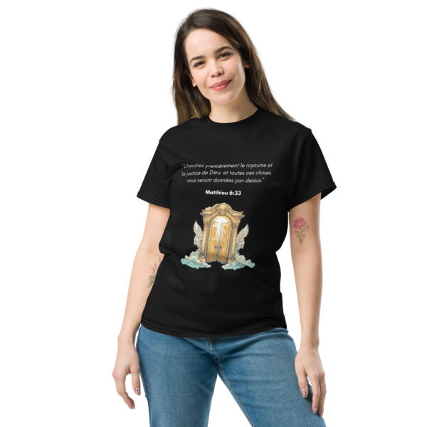 T-shirt classique unisexe Matthieu 6:33