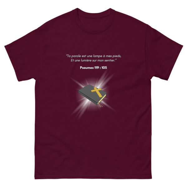 T-shirt classique unisexe Psaumes 119:105