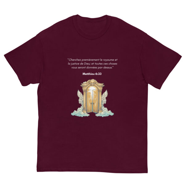 T-shirt classique unisexe Matthieu 6:33