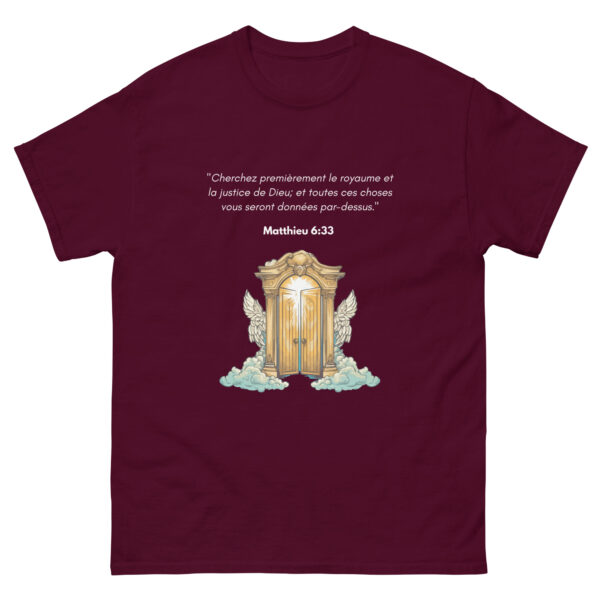 T-shirt classique unisexe Matthieu 6:33