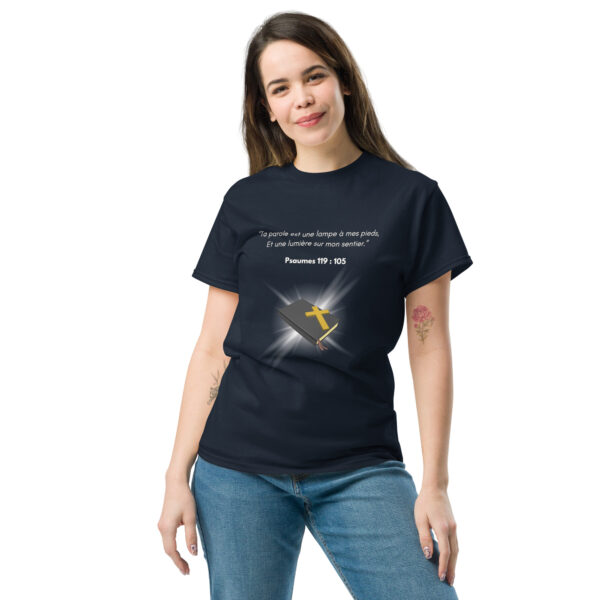 T-shirt classique unisexe Psaumes 119:105