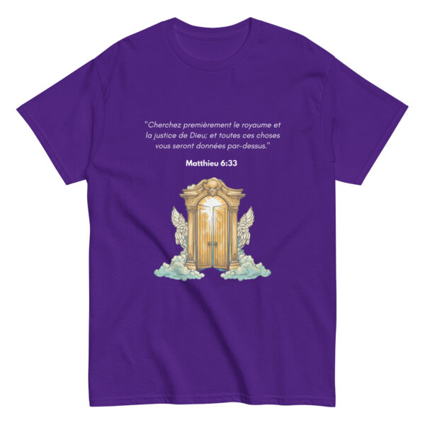 T-shirt classique unisexe Matthieu 6:33