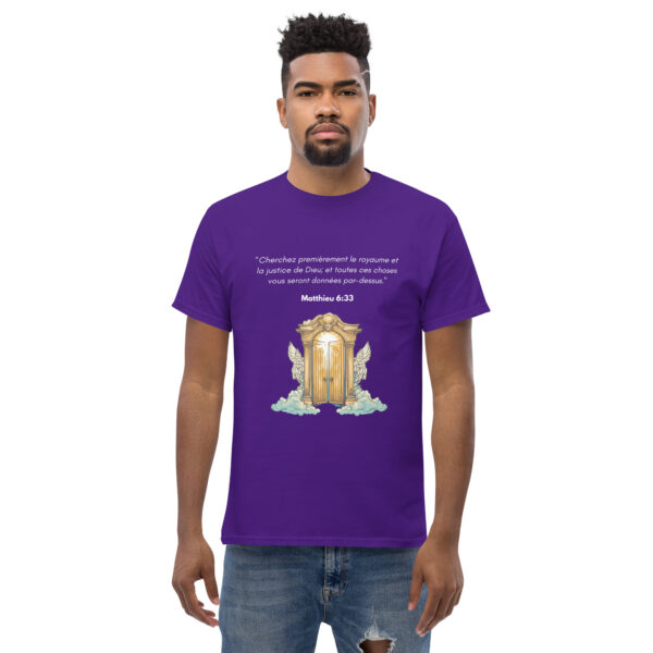 T-shirt classique unisexe Matthieu 6:33