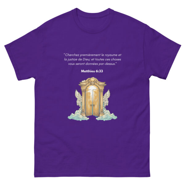 T-shirt classique unisexe Matthieu 6:33